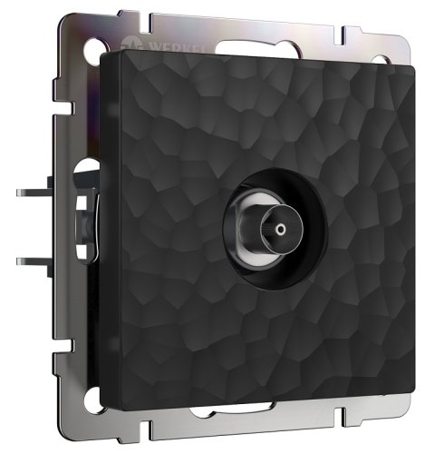 Розетка TV Оконечная без рамки Werkel Hammer 1-м. черный фото Розетка TV Оконечная без рамки Werkel Hammer 1-м. черный картинка